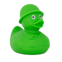 Green Soldier Duck  - design by LILALU