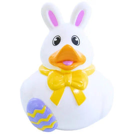White Easter Rabbit Rubber Duck