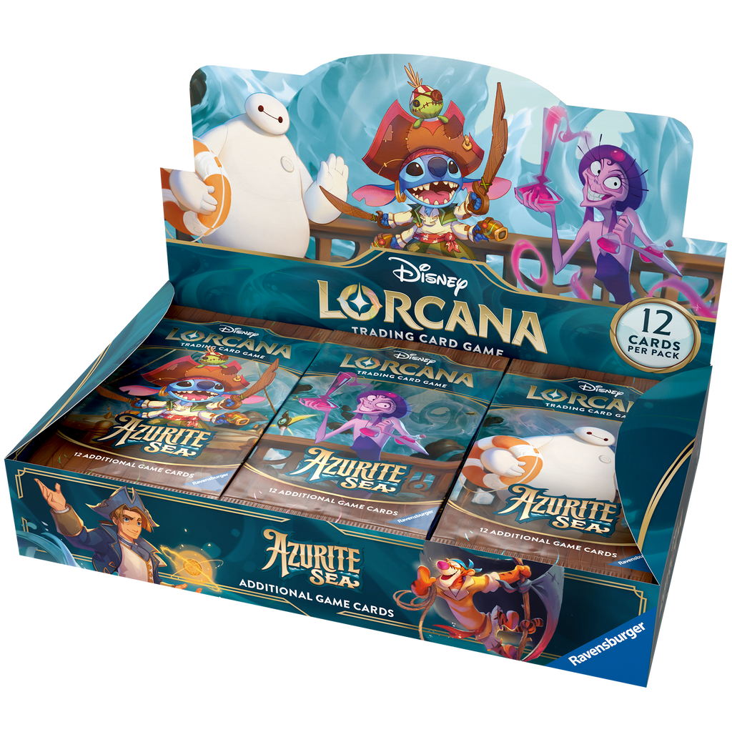 Disney Lorcana Trading Card Game - Booster Pack Display (24pcs @ £4.99 each) - Azurite Sea