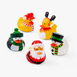 12 Mini Christmas Rubber Ducks