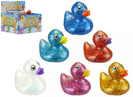 12 Glitter Mini Rubber Ducks