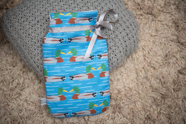 Duck Print Hot Water Bottle by the Owlery