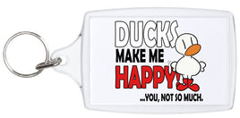 Ducks Make Me Happy - Keyring - Duck Themed Merchandise from Shop4Ducks