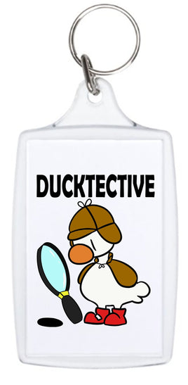 Ducktective - Keyring - Duck Themed Merchandise from Shop4Ducks