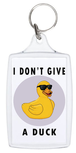 I Don’T Give A Duck - Keyring - Duck Themed Merchandise from Shop4Ducks