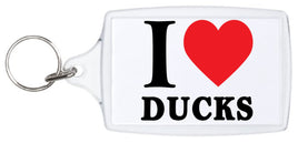 I Heart Ducks - Keyring - Duck Themed Merchandise from Shop4Ducks